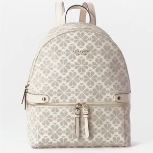 NWT KATE SPADE flower coated canvas backpack